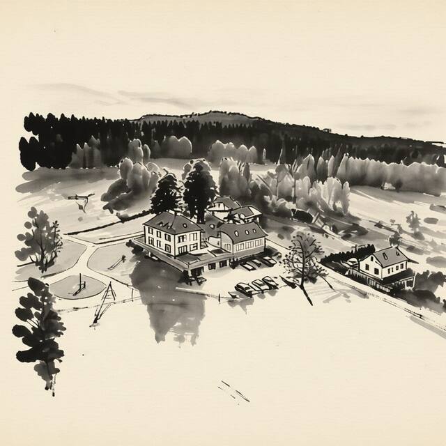 Ilustrační kresba: Aparthotel & Wellness Knížecí cesta