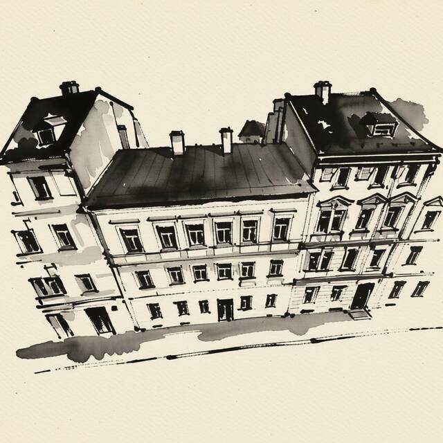 Ilustrační kresba: Apartment Vojtěšská 211/6