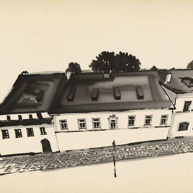 Ilustrační kresba: Apartmány Prague Castle II.