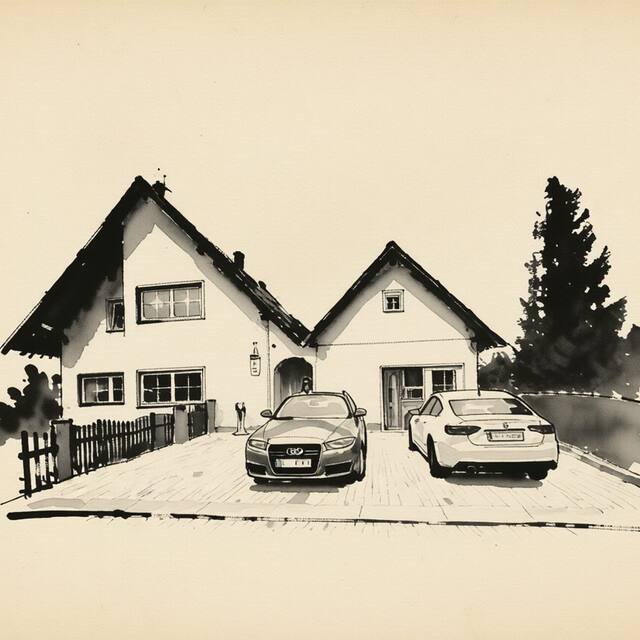 Ilustrační kresba: Bluestars Apartments