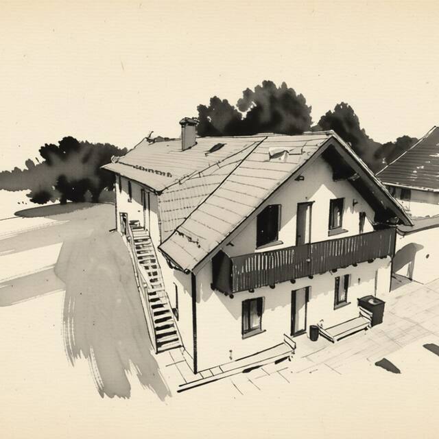Ilustrační kresba: Rodinný penzion Annemarie