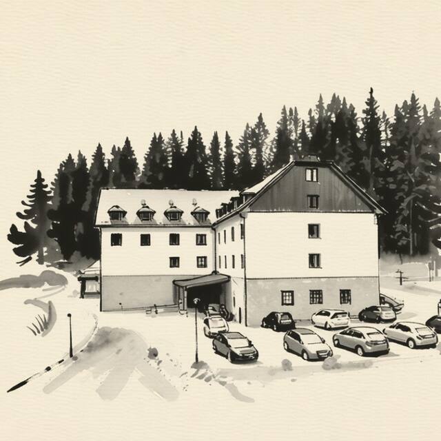 Ilustrační kresba: Wellness Hotel POD KYČMOLEM