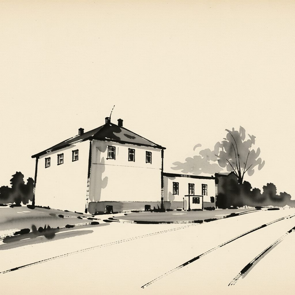 Ilustrační kresba: Hotel Brdy