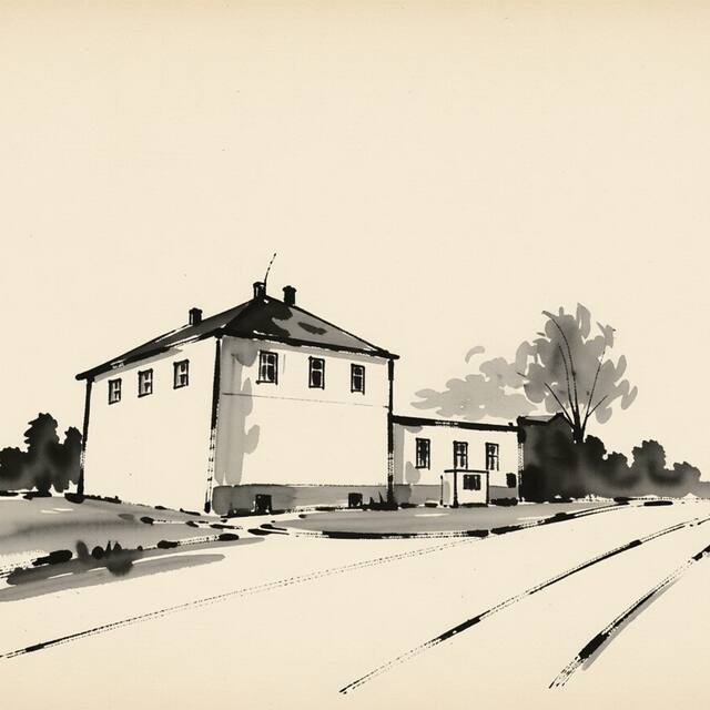 Ilustrační kresba: Hotel Brdy