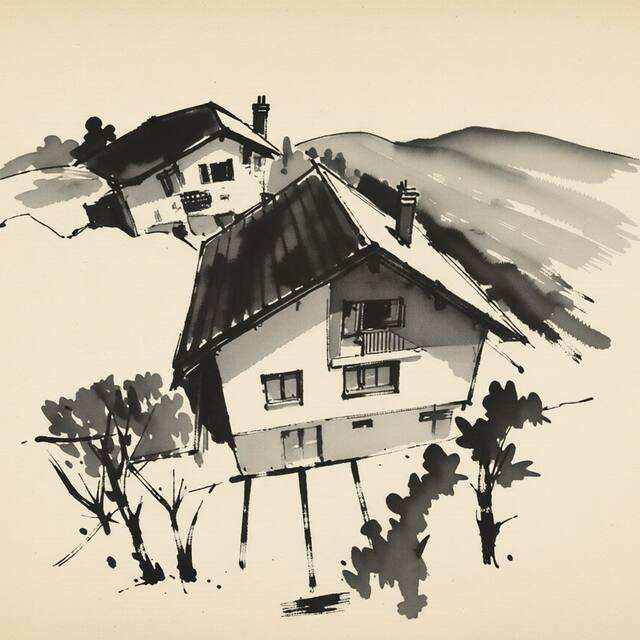 Ilustrační kresba: Villa Gap apartments