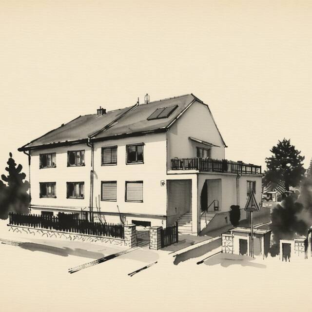 Ilustrační kresba: Pension No. 73