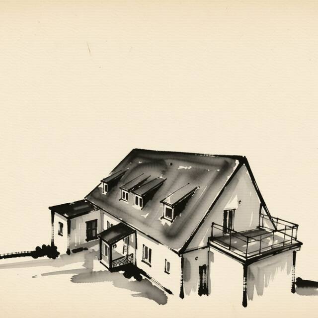 Ilustrační kresba: Penzion u Páva
