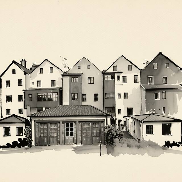 Ilustrační kresba: Hotel 100