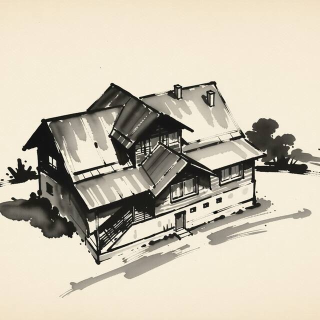 Ilustrační kresba: Hotel Švarná Hanka