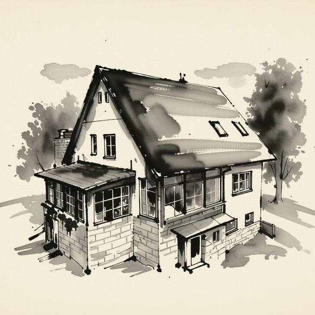 Ilustrační kresba: Apartmány Klárka