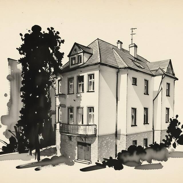 Ilustrační kresba: Hotel Green House