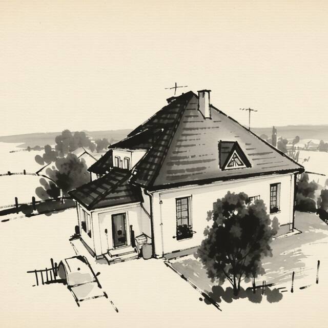 Ilustrační kresba: Penzion Ludmila