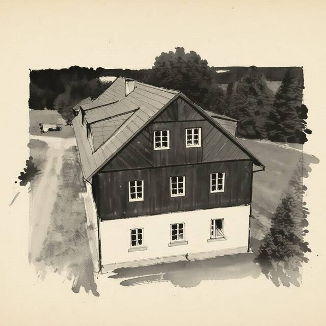Ilustrační kresba: Penzion U Větrné víly