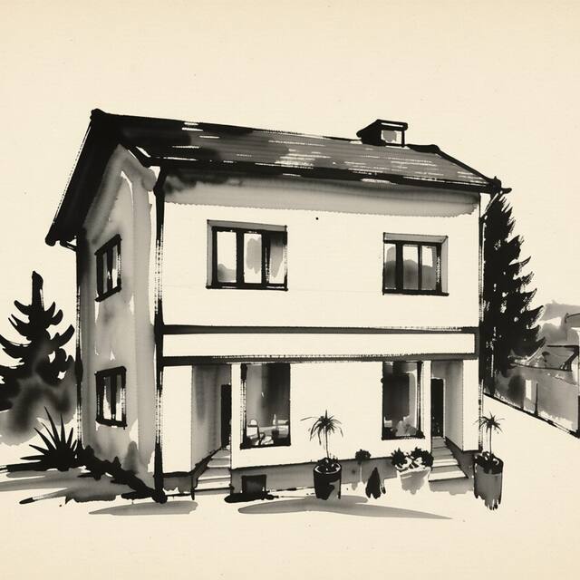 Ilustrační kresba: Apartmán pod Bílou věží