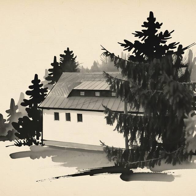 Ilustrační kresba: Hotel Ludmila