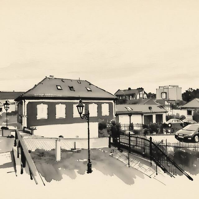 Ilustrační kresba: Apartmány pod Světem Třeboň