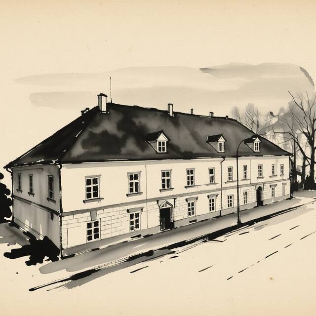 Ilustrační kresba: Penzion U Zelené ratolesti