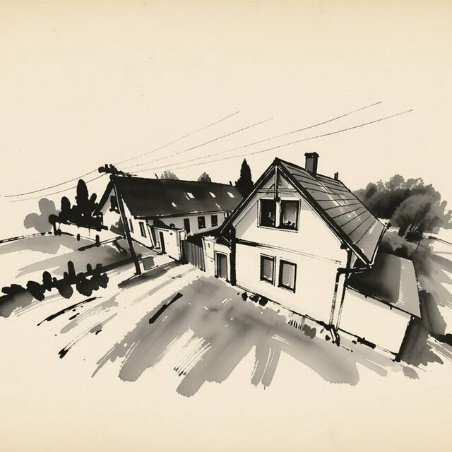 Ilustrační kresba: Penzion Na Statku