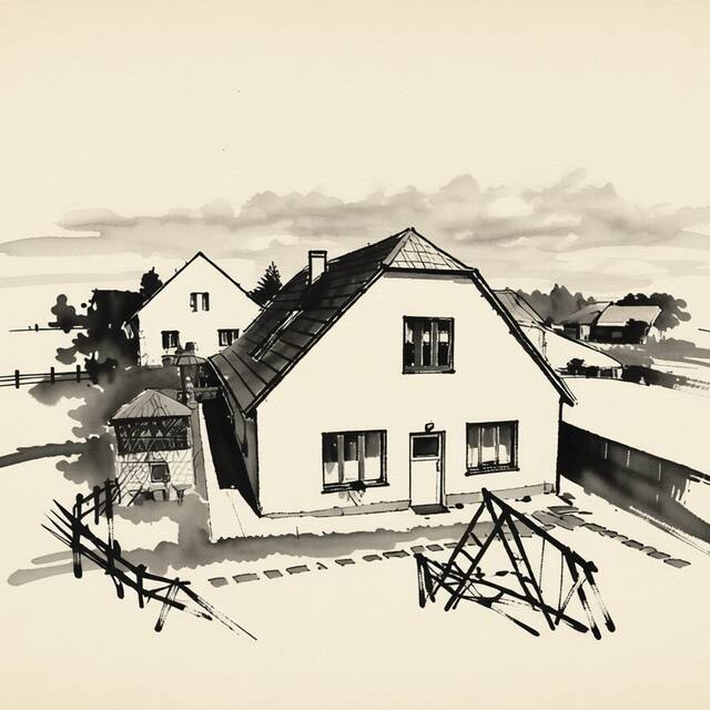 Ilustrační kresba: Chalupa Na Špici