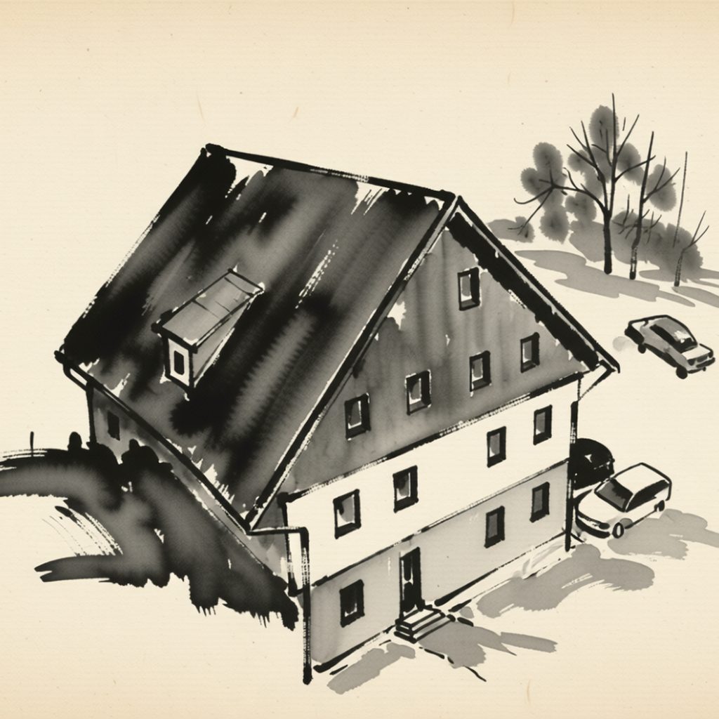 Ilustrační kresba: Apartmán Cardovi