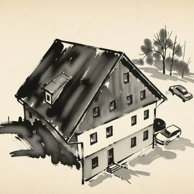 Ilustrační kresba: Apartmán Cardovi