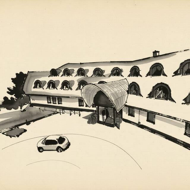 Ilustrační kresba: HOTEL VICTORY