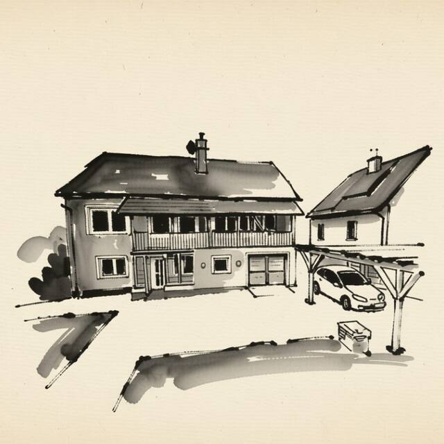 Ilustrační kresba: Pension Jeřábek