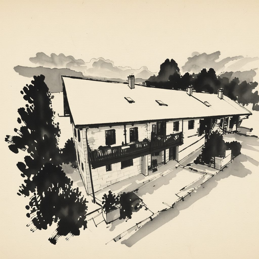Ilustrační kresba: Roubenka Doubravice