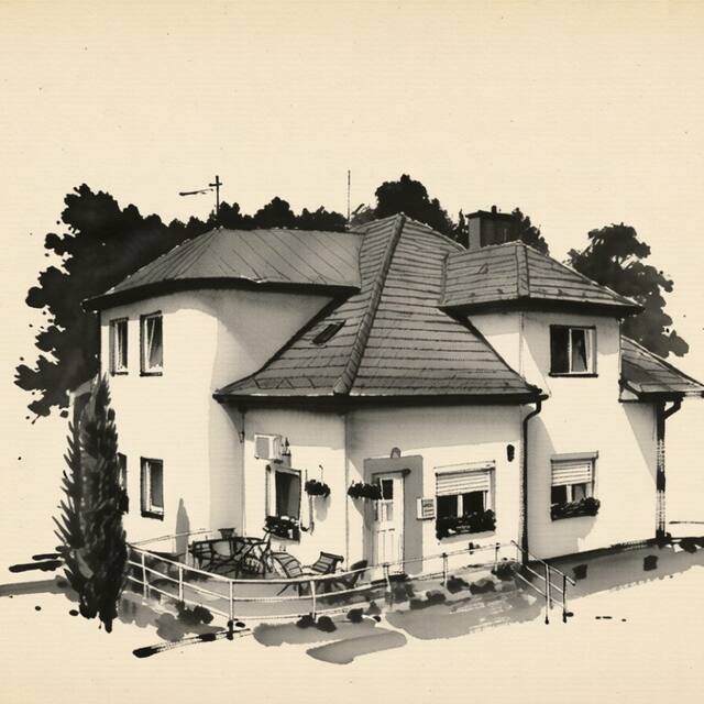 Ilustrační kresba: Hotel Zátiší