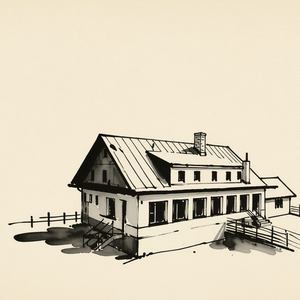 Ilustrační kresba: Chata Diana