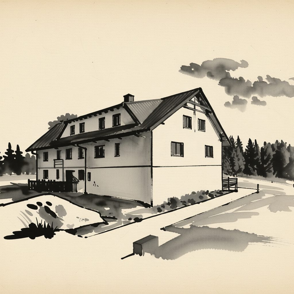 Ilustrační kresba: Apartmán Na Výsluní