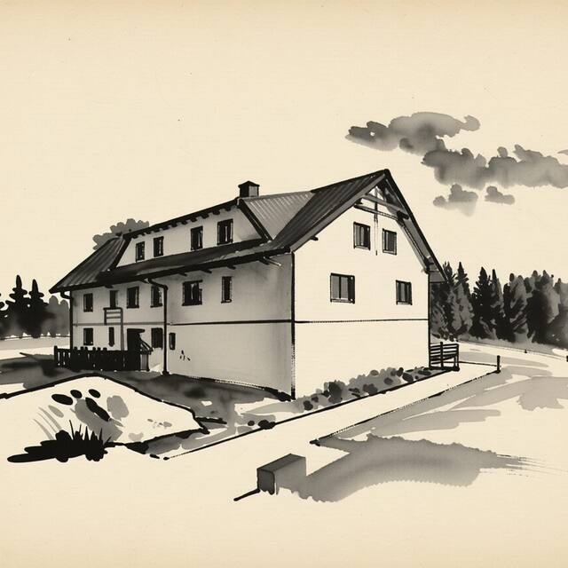 Ilustrační kresba: Apartmán Na Výsluní