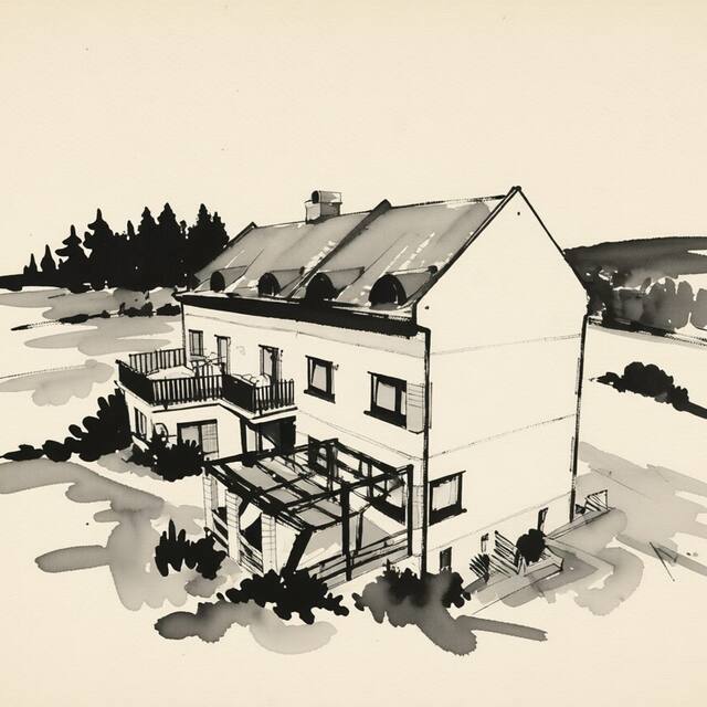 Ilustrační kresba: Otevřená Náruč Pension