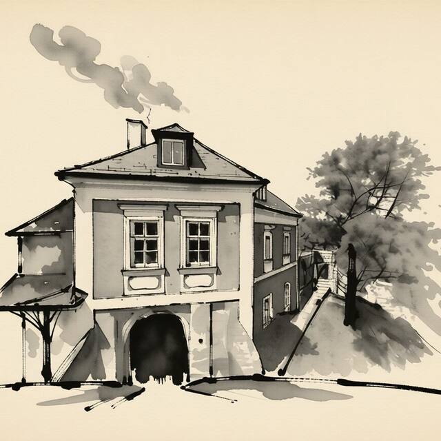 Ilustrační kresba: Savoia Castle