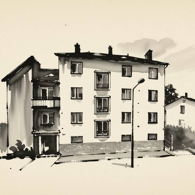Ilustrační kresba: Byt V Klidu