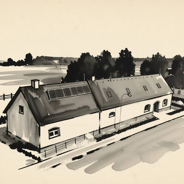 Ilustrační kresba: Penzion Rozhovice
