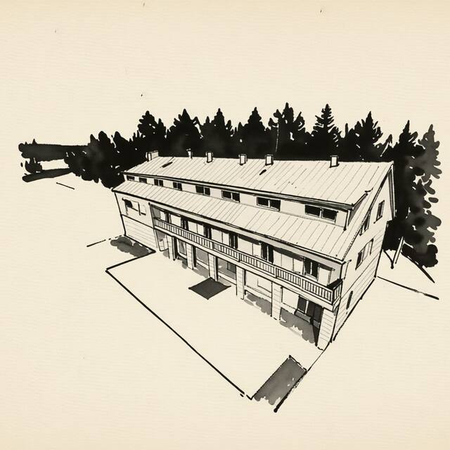 Ilustrační kresba: Hotel Relax