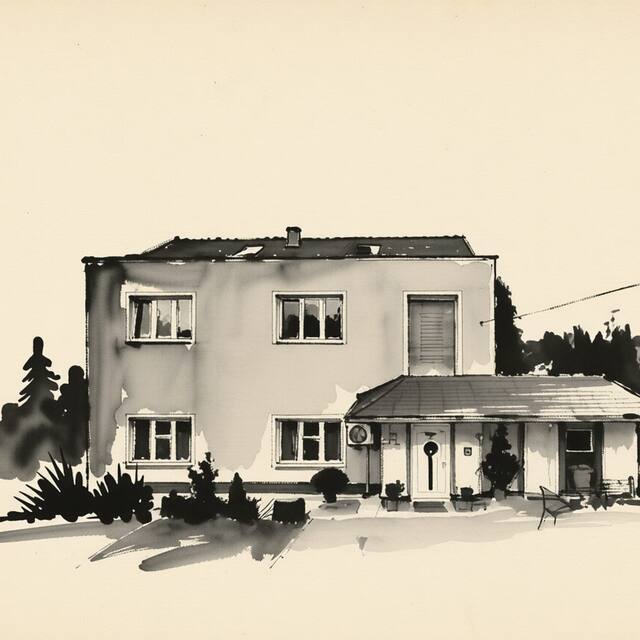 Ilustrační kresba: Apartmán LIVI