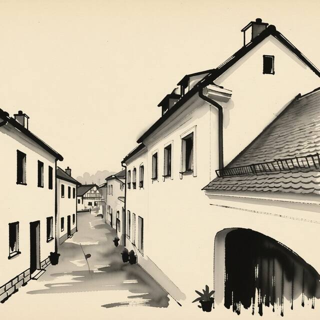 Ilustrační kresba: Patina House - Penzion