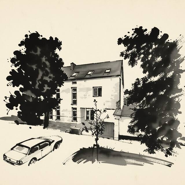Ilustrační kresba: Hotel ZANNAM