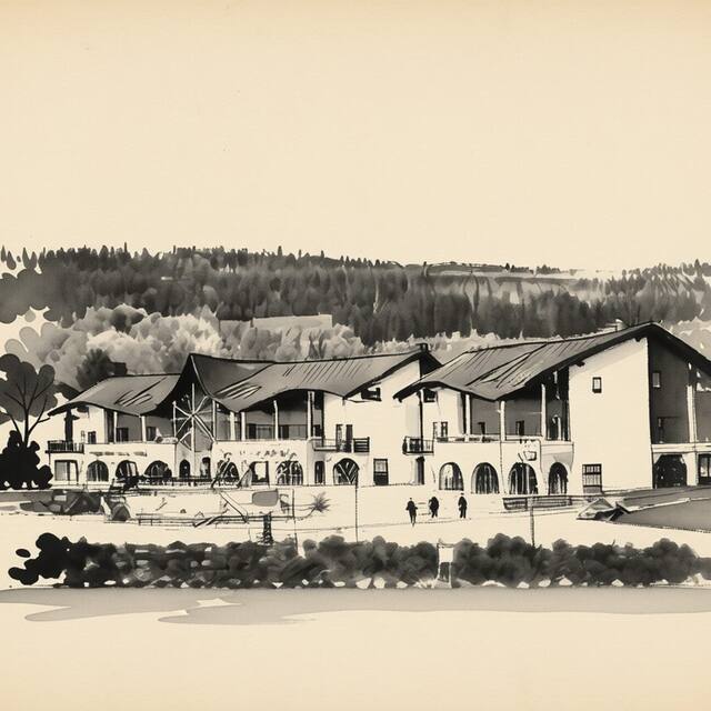 Ilustrační kresba: Home Lipno 1