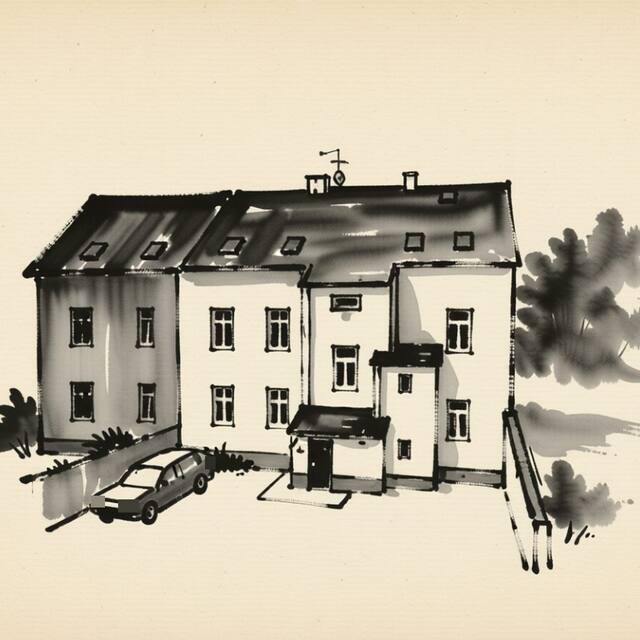 Ilustrační kresba: Apartmány Bluestars Home