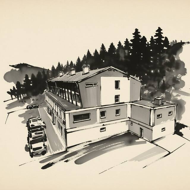Ilustrační kresba: Wellness Hotel GREEN PARADISE