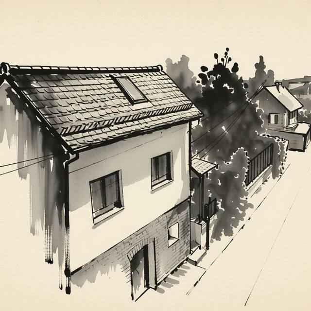 Ilustrační kresba: Apartmán Hejč