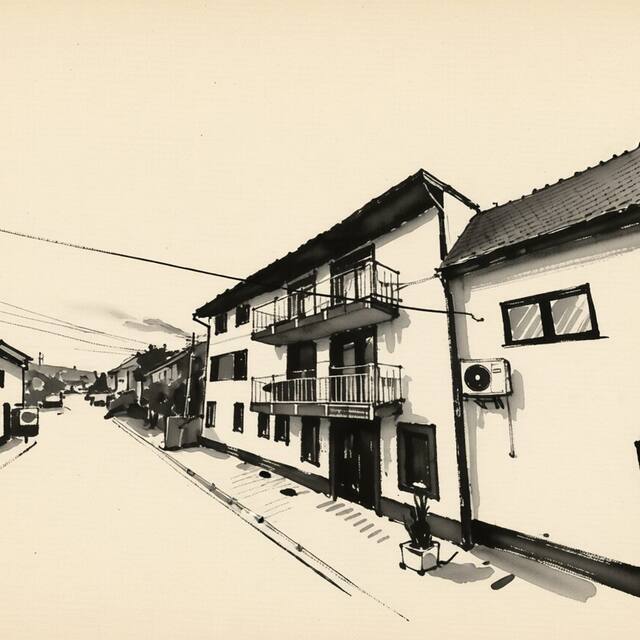Ilustrační kresba: Penzion V Pohádce