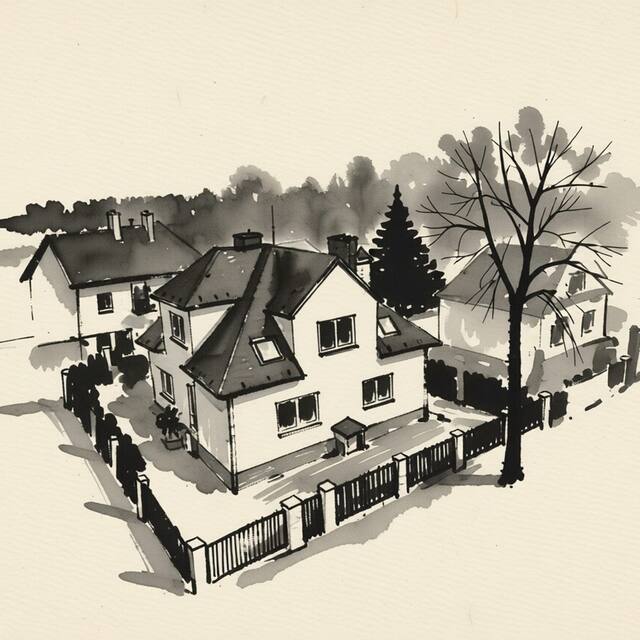 Ilustrační kresba: Vila Paradise