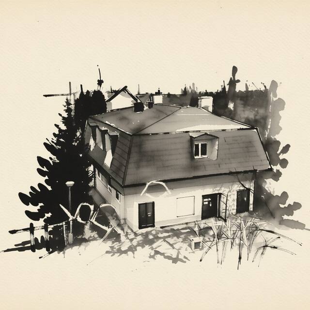 Ilustrační kresba: Penzion KASPEC