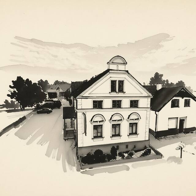 Ilustrační kresba: Hotel Algar