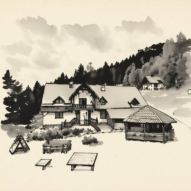 Ilustrační kresba: Apartmány MONDEKOVÁ