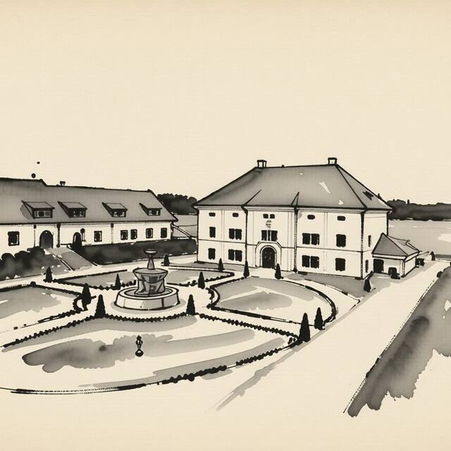 Ilustrační kresba: Wellness hotel Alfrédov